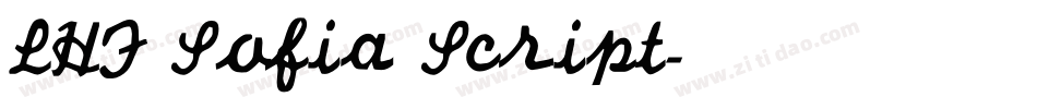 LHF Sofia Script字体转换